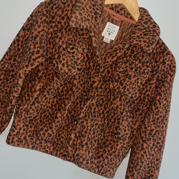 Billabong Plushy Animal Print Jacket - Picture 4 of 6